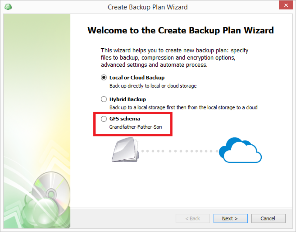 GFS in the future version of MSP360 Backup