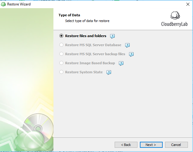 restoring from windows 10 cloud backup step 4