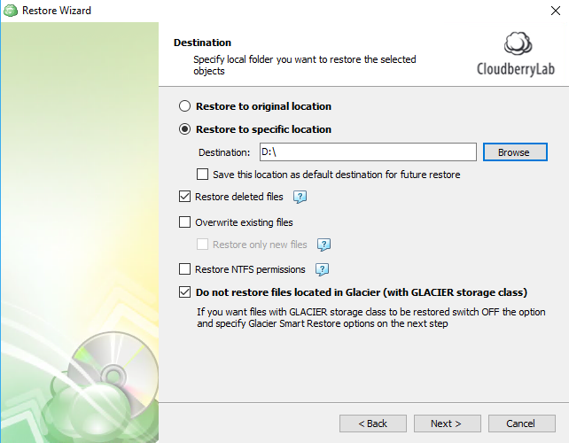 restoring from windows 10 cloud backup step 7