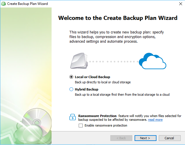 Windows 10 cloud backup options