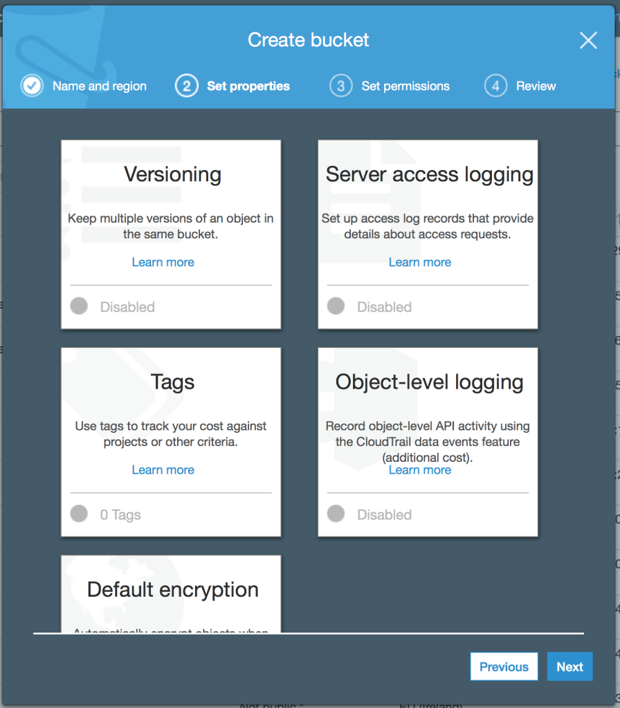 enable versioning