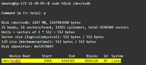 Resize Linux partition: run fdisk command