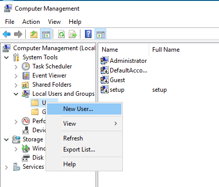 Local Users and Groups