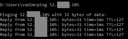 terminal window output