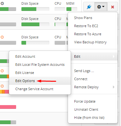 MSP360 Managed Backup Service: Setting Up the Default Options