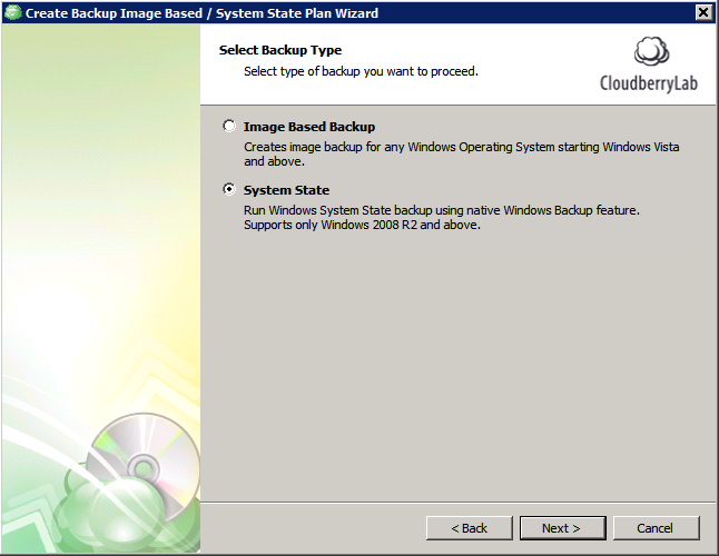Windows Server 2008 System Restore Point