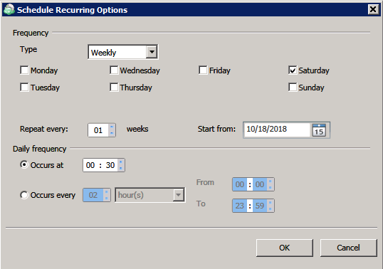 Incremental Backup of Exchange Server