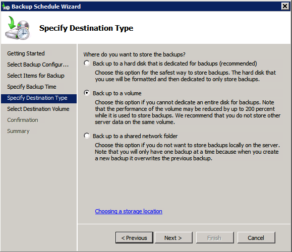 Windows Server 2008 System Restore Point