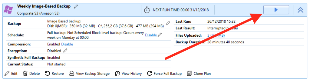 Resuming Image-Based Backup in MSP360 Backup 6.0