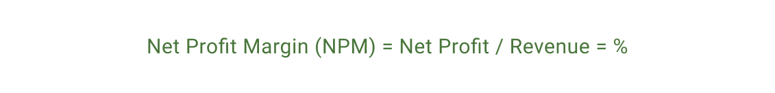 Net profit margin