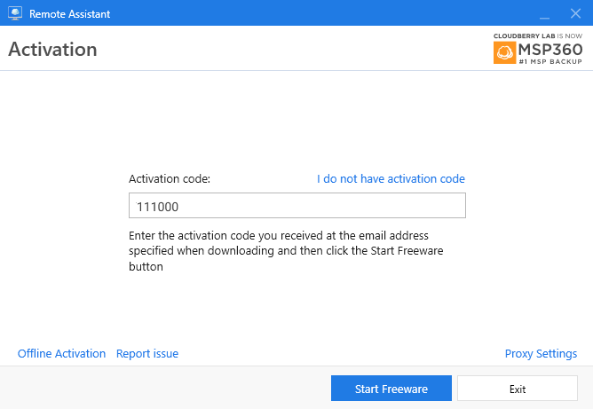 How to Activate MSP360 Remote Assistant