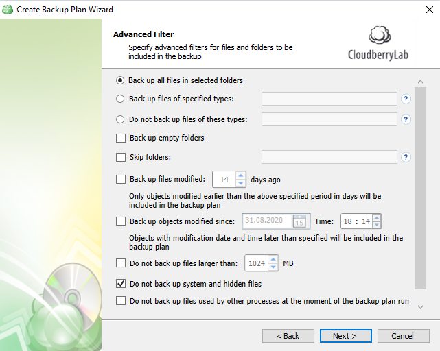 cloudberry backup not all chunks were updated