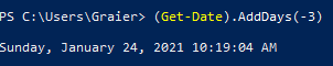 Getting a Date with Windows PowerShell