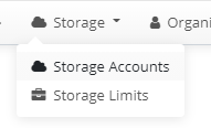 MSP360 Managed Backup Service Console: the Storage Tab