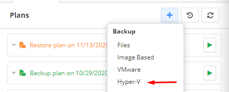 Hyper-V Backup: Choosing Hyper-V