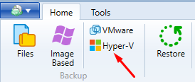 Hyper-V Backup: Choosing Hyper-V