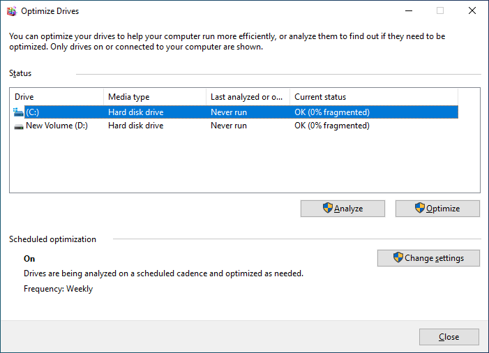 Disk Defragmentation Tool