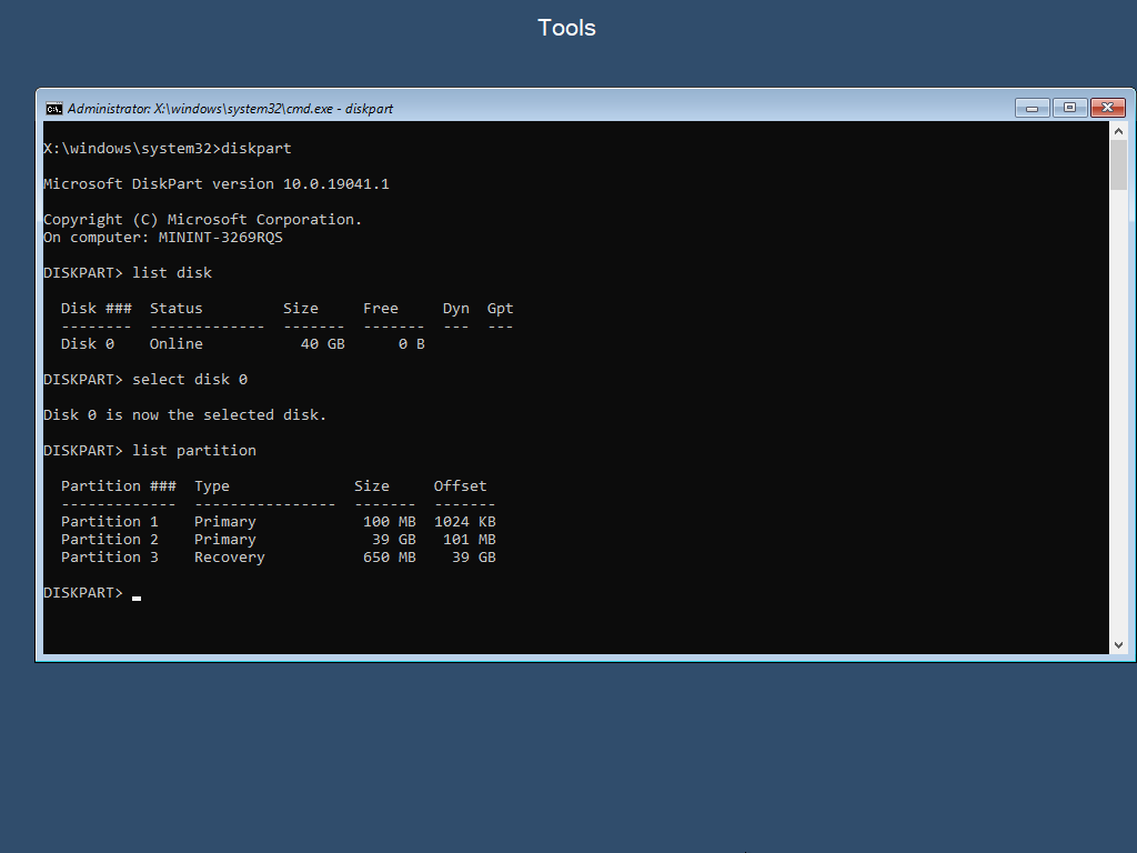 BIOS Partitioning