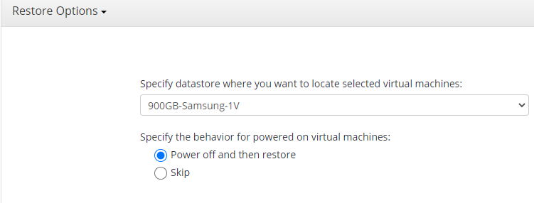 Specifying the Datastore in MSP360 Managed Backup Sevice