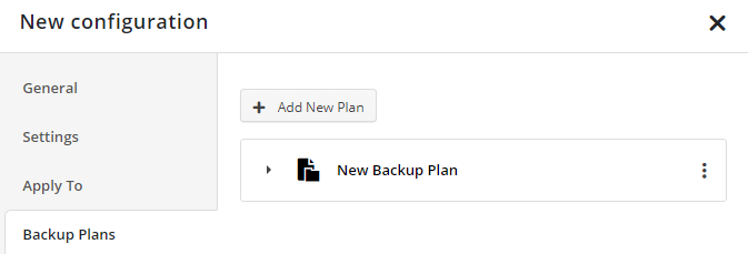 MSP360 Managed Backup: New Backup Plan Created