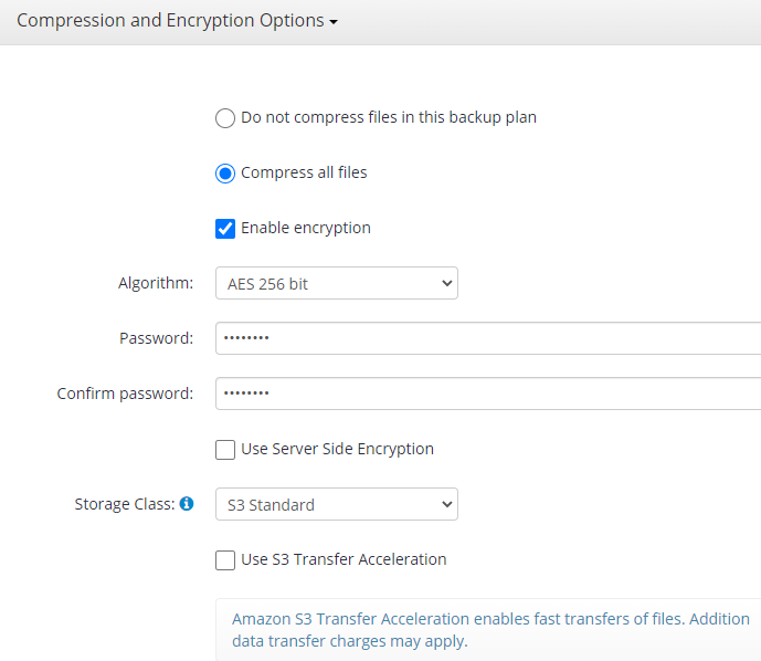 MSP360 Managed Backup: Compression and Encryption