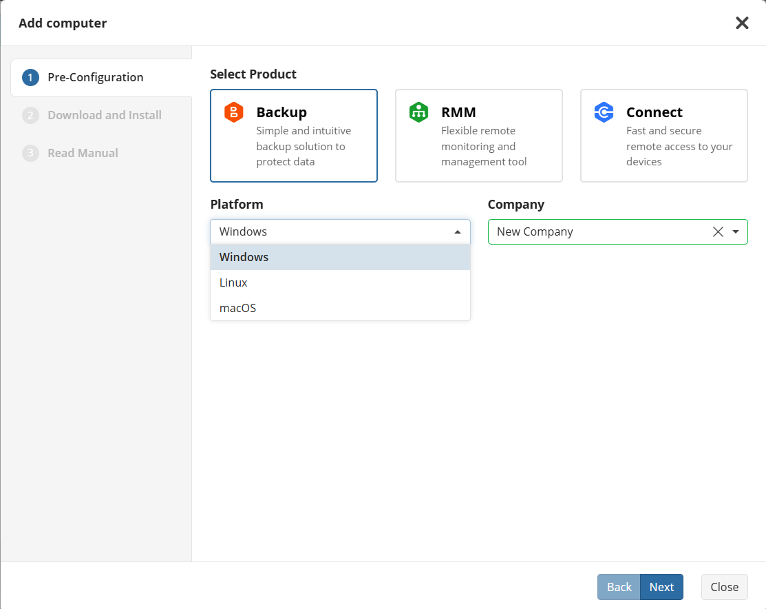 Product installtion