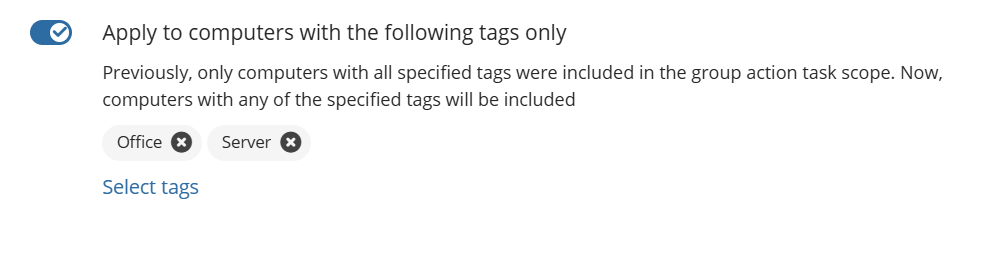 Updated Logic for Tag-Based Filtering