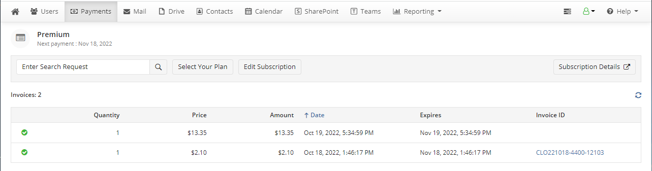 How to edit a Subscription