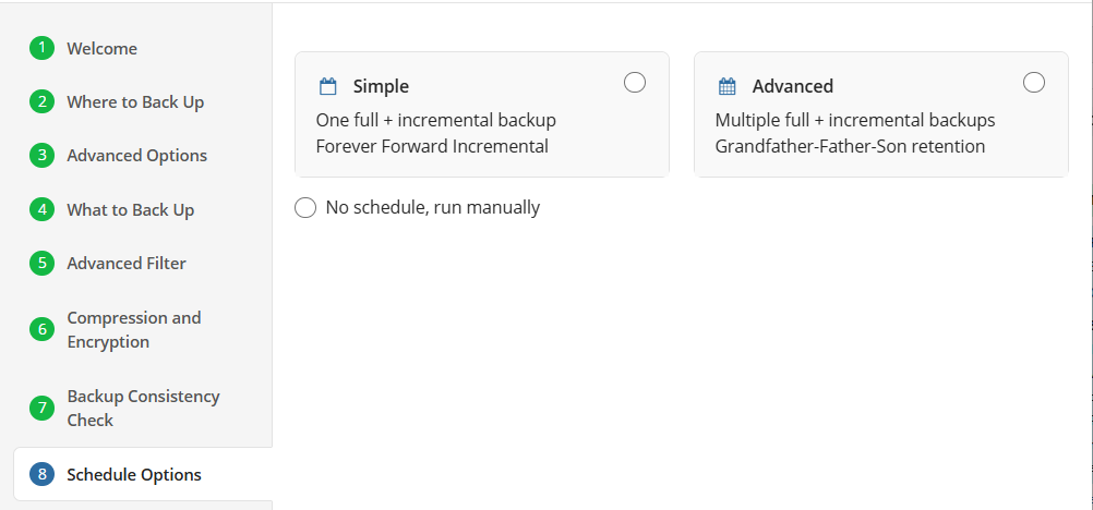 Scheduling for Windows 11 backup