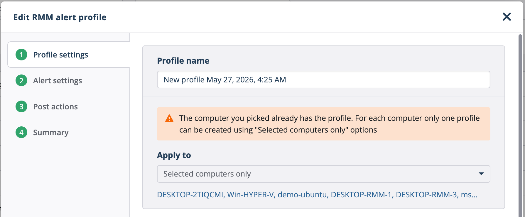 RMM-alert-conflict-warning | MSP360 Blog RMM-alert-conflict-warning