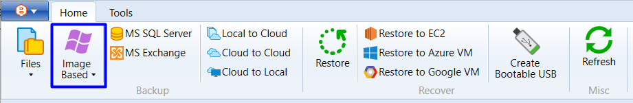 Image-based backup
