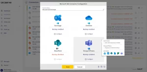 arcserve-backup-m365-interface