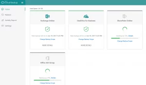 Best Cloud to cloud Backup solutions, image avepoint backup m365 interface