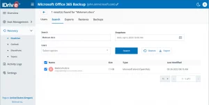 idrive-backup-m365-interface