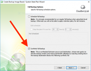 syncovery synthetic backup