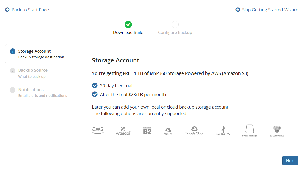 Storage account