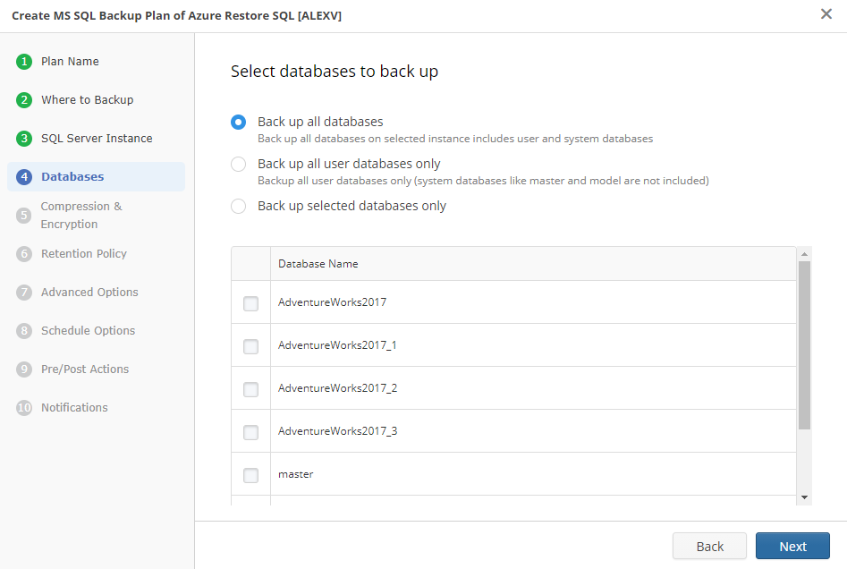 How to Back Up MS SQL Server with Managed Backup Service