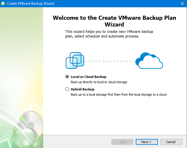Backing Up a VMware Virtual Machine in MSP360 Managed Backup