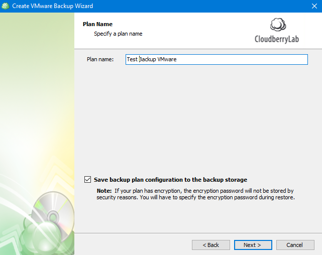 Backing Up a VMware Virtual Machine in MSP360 Managed Backup