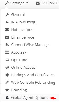 MSP360 Managed Backup General Agent Options
