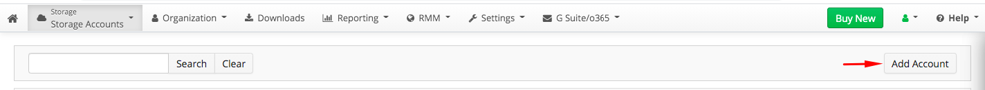 MSP360 Managed Backup: Adding a Storage Account
