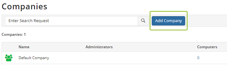 Add company step