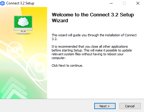 Installation wizard