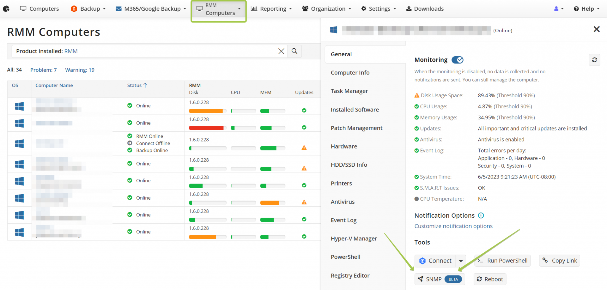 How to Monitor Computer Performance with MSP360 RMM