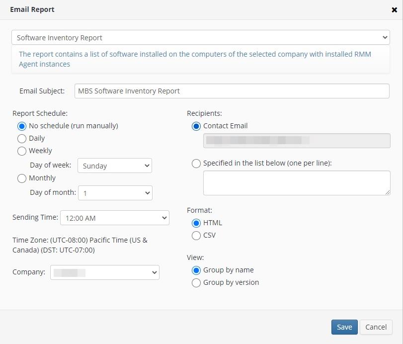 Scheduled Reports