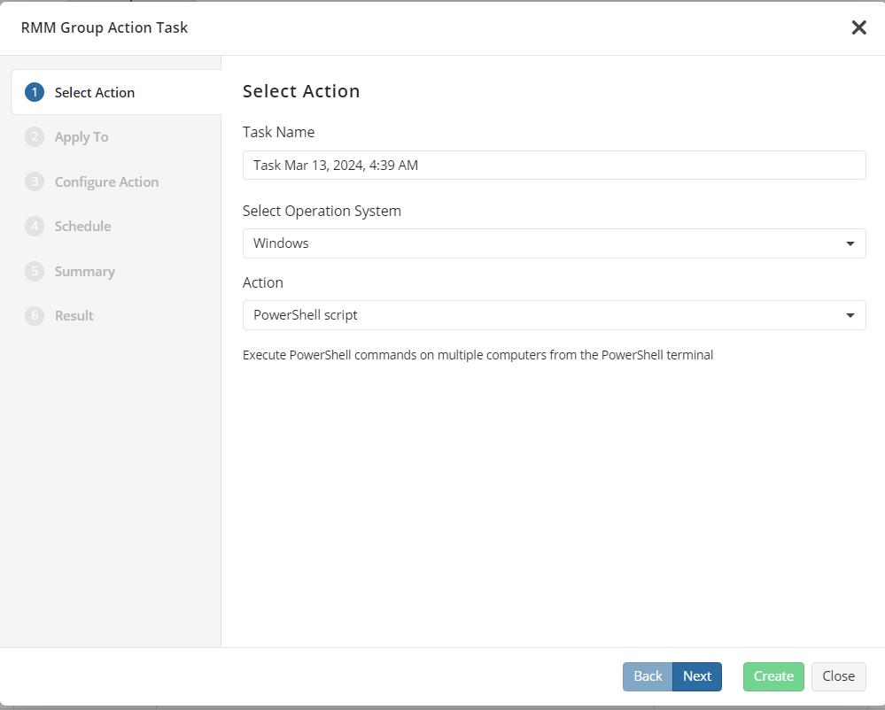 RMM group actions