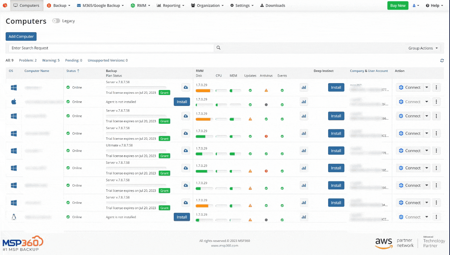 Connect - direct access