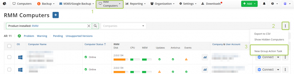 Getting Started with MSP360 RMM