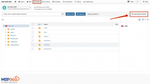 View Restore Points in the menu in MSP 360 Backup Console