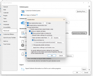 How to backup Outlook - AutoArchive 2